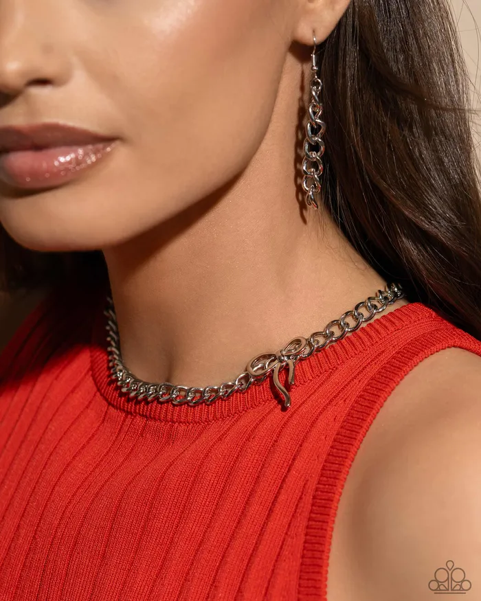 Necklaces Paparazzi Accessories Leading Loops Silver Necklace Jewelry by Bretta