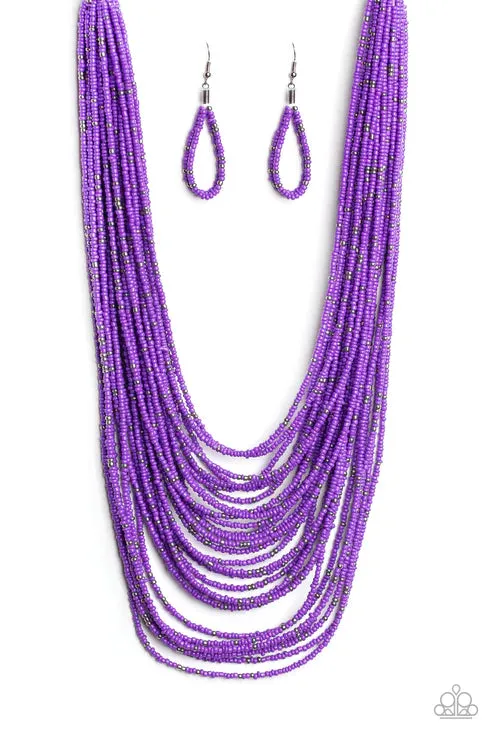Rio Rainforest Purple Necklace Jewelry by Bretta Paparazzi Accessories Necklaces