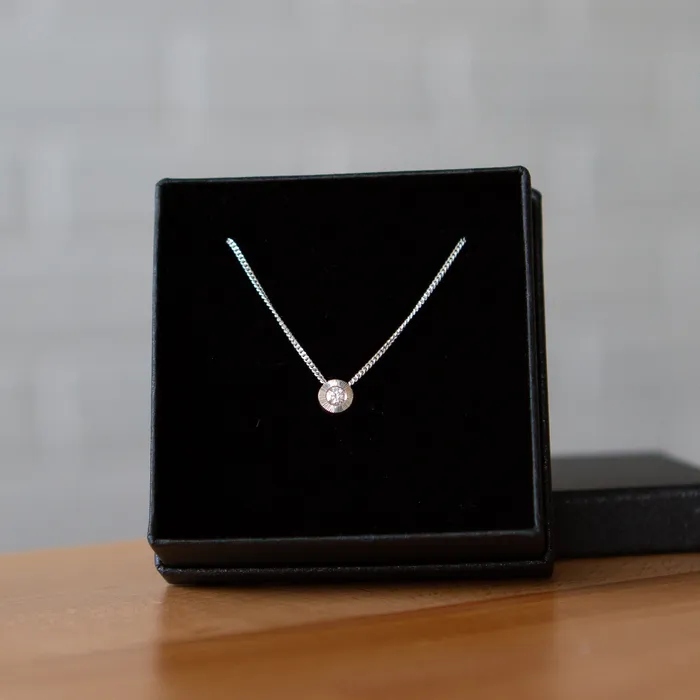 Corey Egan Necklaces Diamond Small Aurora Birthstone Necklace Yellow Gold