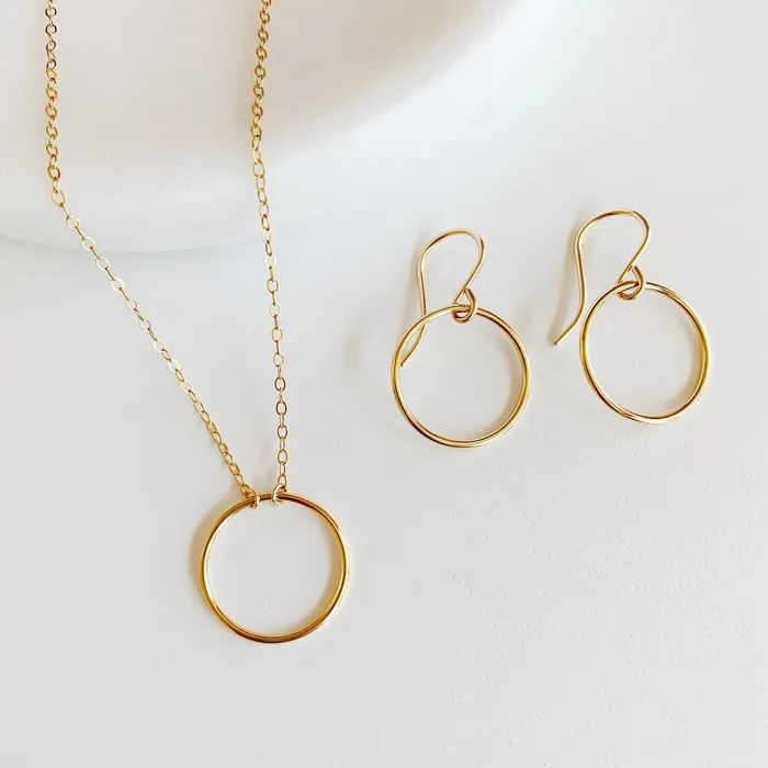 Crescent Circle Necklace Grayling Necklaces