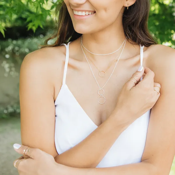 Crescent Circle Necklace Grayling Necklaces