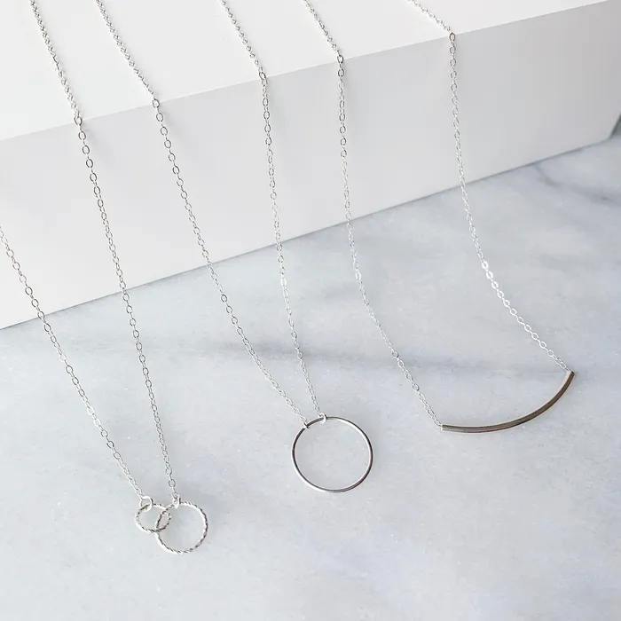Crescent Circle Necklace Grayling Necklaces