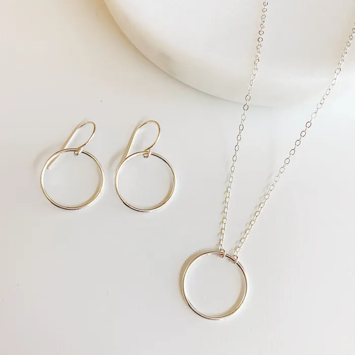 Crescent Circle Necklace Grayling Necklaces