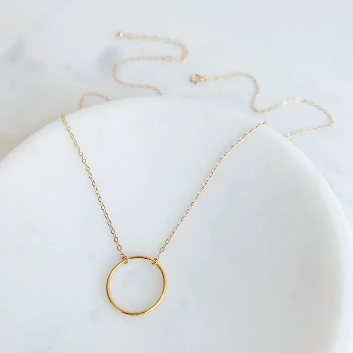 Crescent Circle Necklace Grayling Necklaces