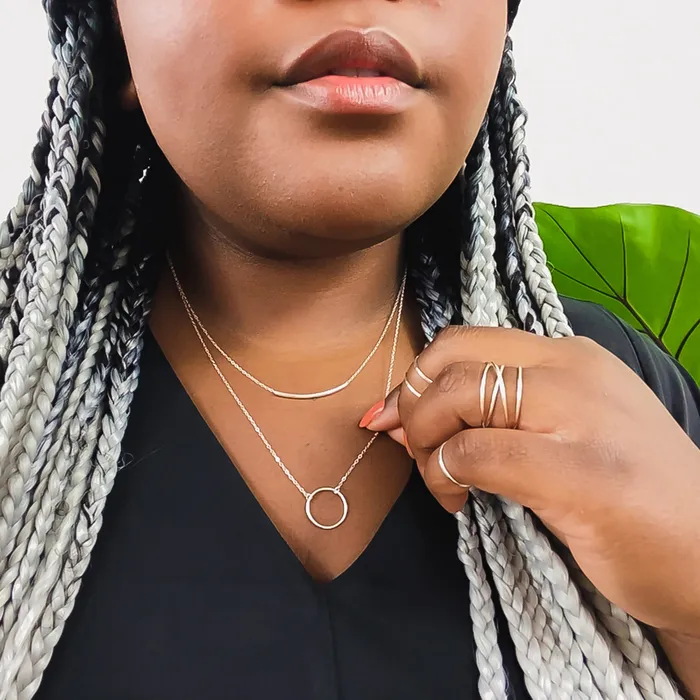 Crescent Circle Necklace Grayling Necklaces