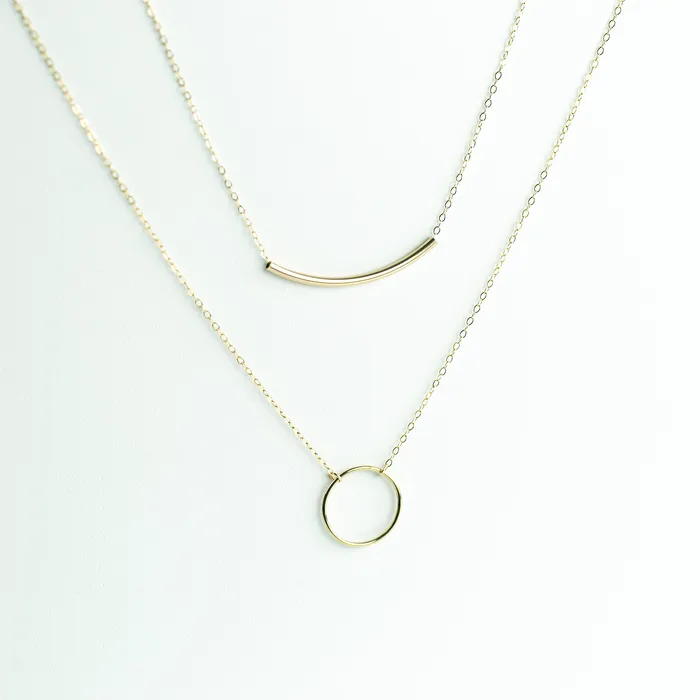 Crescent Circle Necklace Grayling Necklaces