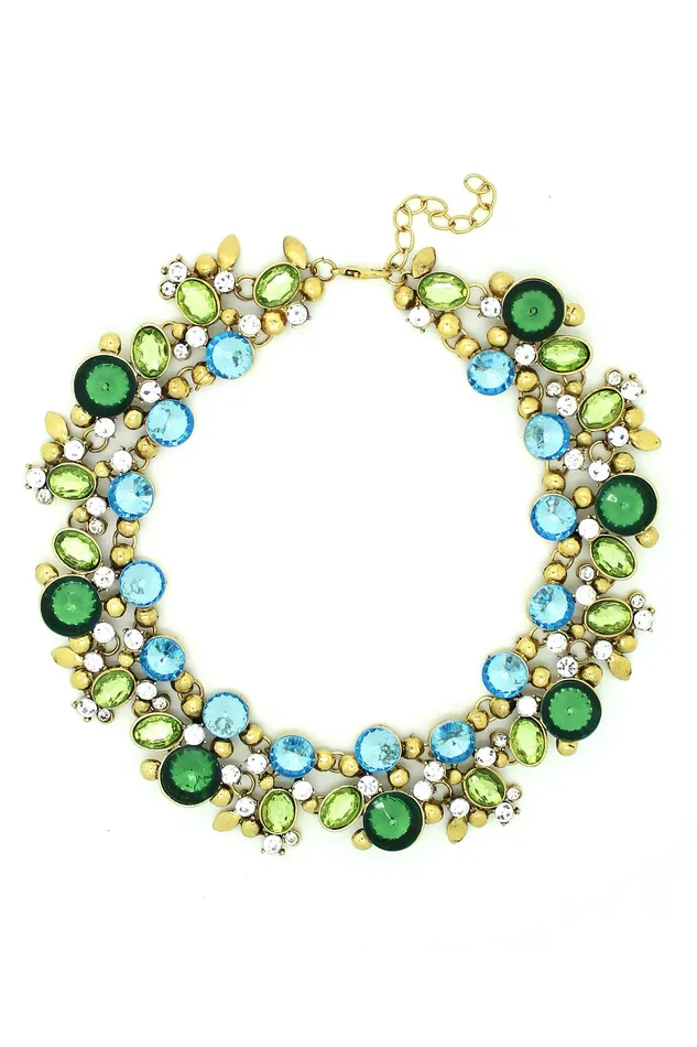 Eye Candy LA Necklaces Clementine Statement Necklace Charcoal