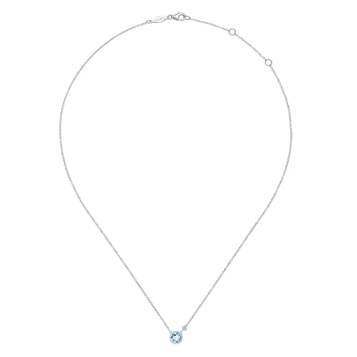 GABRIEL CO Sterling Silver 76ctw Solitaire Style Necklace Necklaces GABRIEL CO Sterling Silver 76ctw Solitaire Style Necklace Necklaces