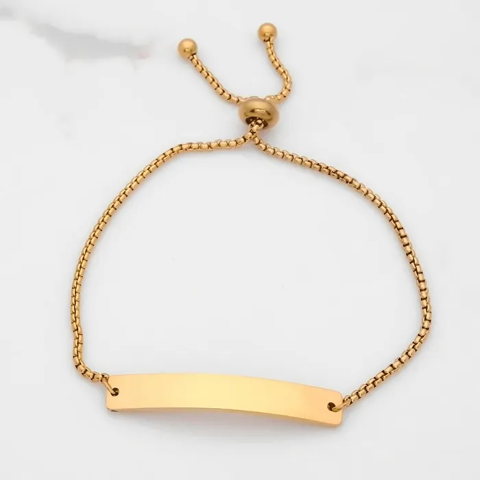 Glitters Bracelets Personalised Stainless Steel ID Bracelet