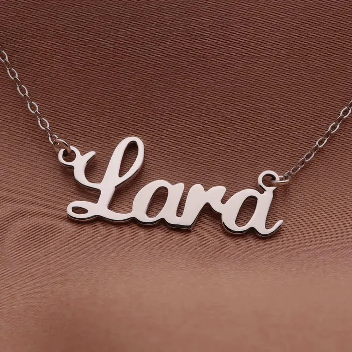 Glitters Necklaces Personalised Sterling Silver Name Necklaces