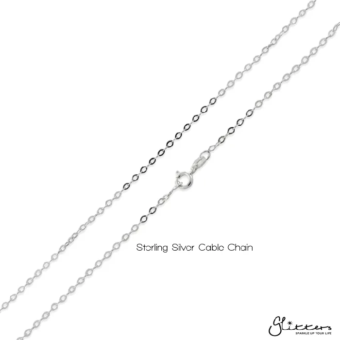 Glitters Necklaces Personalised Sterling Silver Name Necklaces