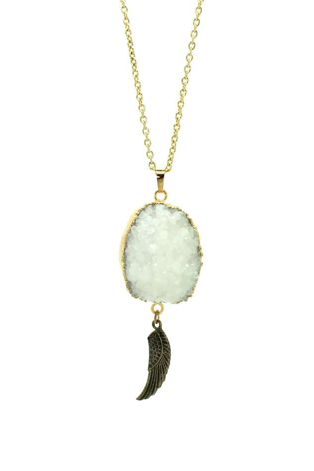 Necklaces Delilah Druzy Stone Necklace Eye Candy LA