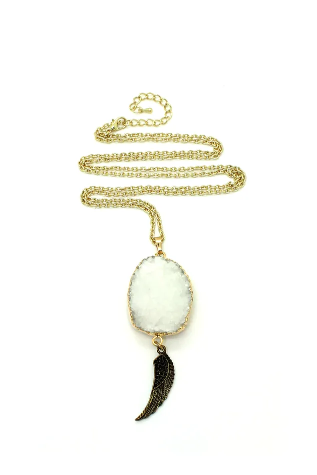 Necklaces Delilah Druzy Stone Necklace Eye Candy LA