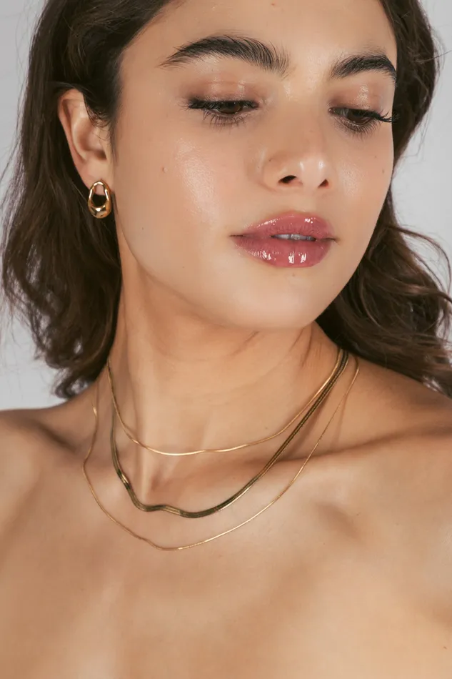 Necklaces Lisa Triple Chain Necklace Eye Candy LA