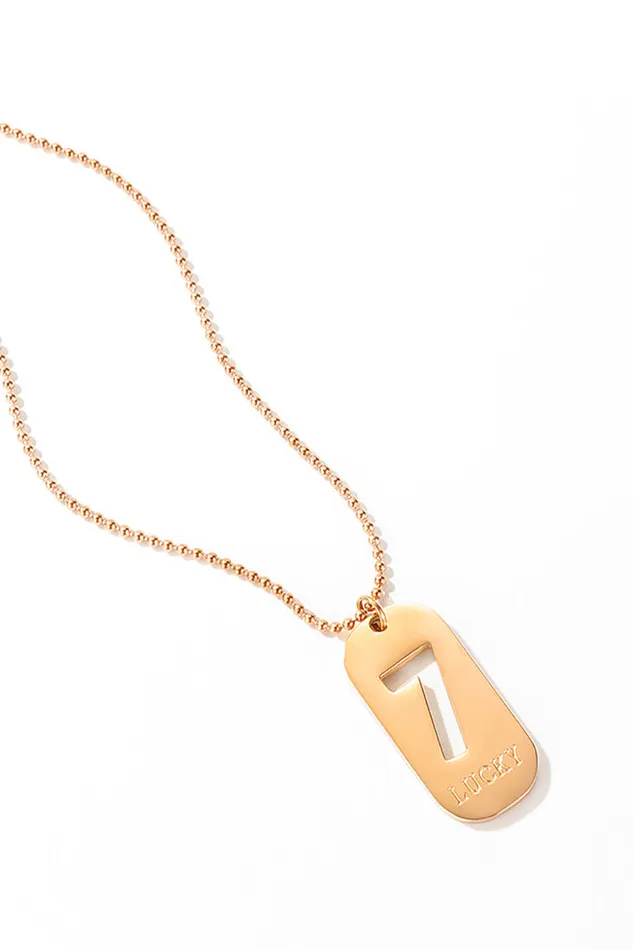 Necklaces Lucky 7 Necklace Eye Candy LA