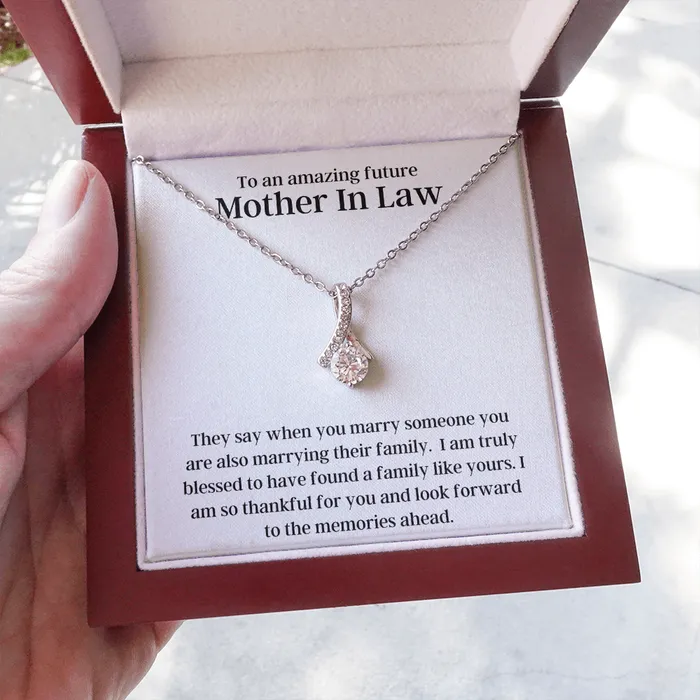Necklaces To An Amazing Future Mother In Law Alluring Beauty Pendant Necklace The Perfect Gift ShineOn Fulfillment