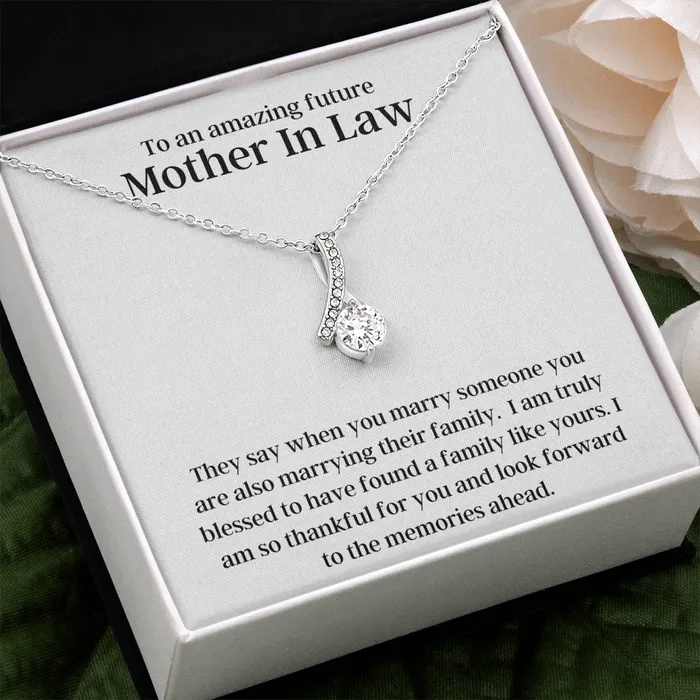 Necklaces To An Amazing Future Mother In Law Alluring Beauty Pendant Necklace The Perfect Gift ShineOn Fulfillment