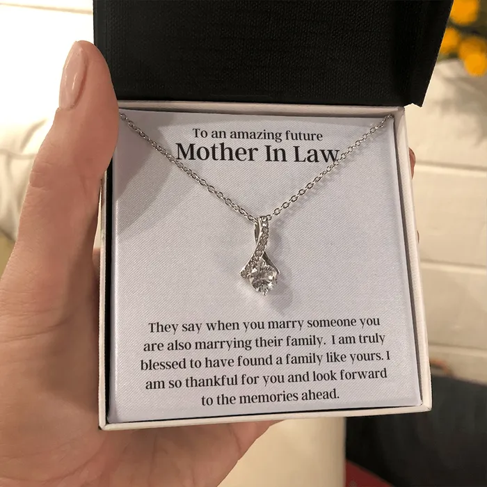 Necklaces To An Amazing Future Mother In Law Alluring Beauty Pendant Necklace The Perfect Gift ShineOn Fulfillment