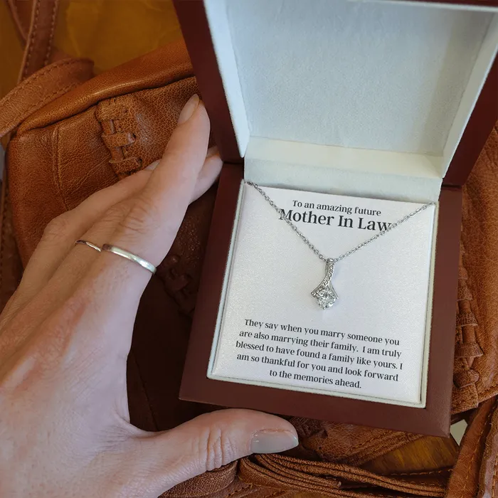 Necklaces To An Amazing Future Mother In Law Alluring Beauty Pendant Necklace The Perfect Gift ShineOn Fulfillment