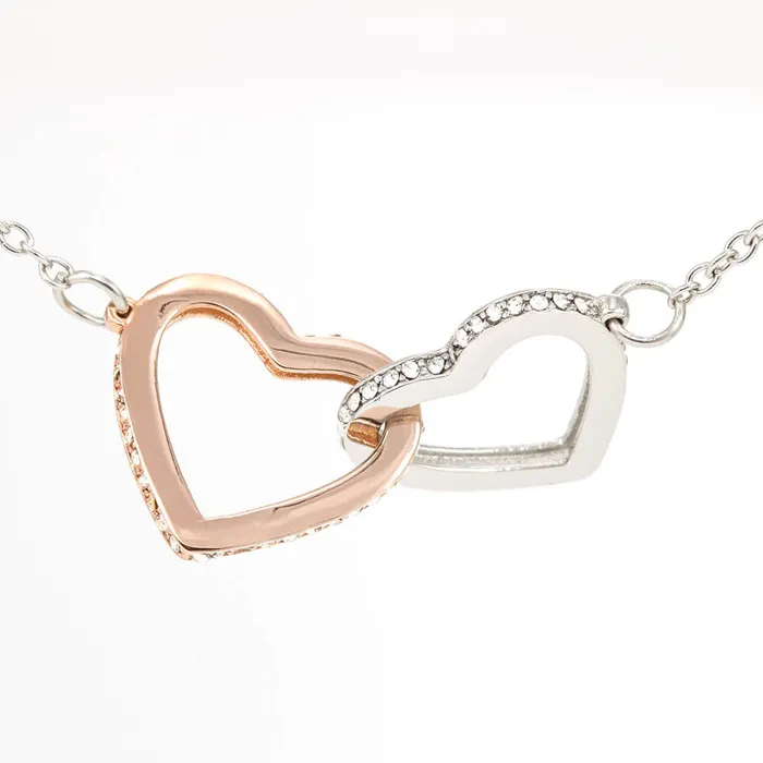 ShineOn Fulfillment Necklaces Promotion Time Gift for Future Aunt Pregnancy Announcement Interlocking Heart Pendant Necklace For Aunt